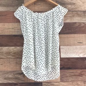 LC Lauren Conrad •  Polka Dot Blouse Size XS